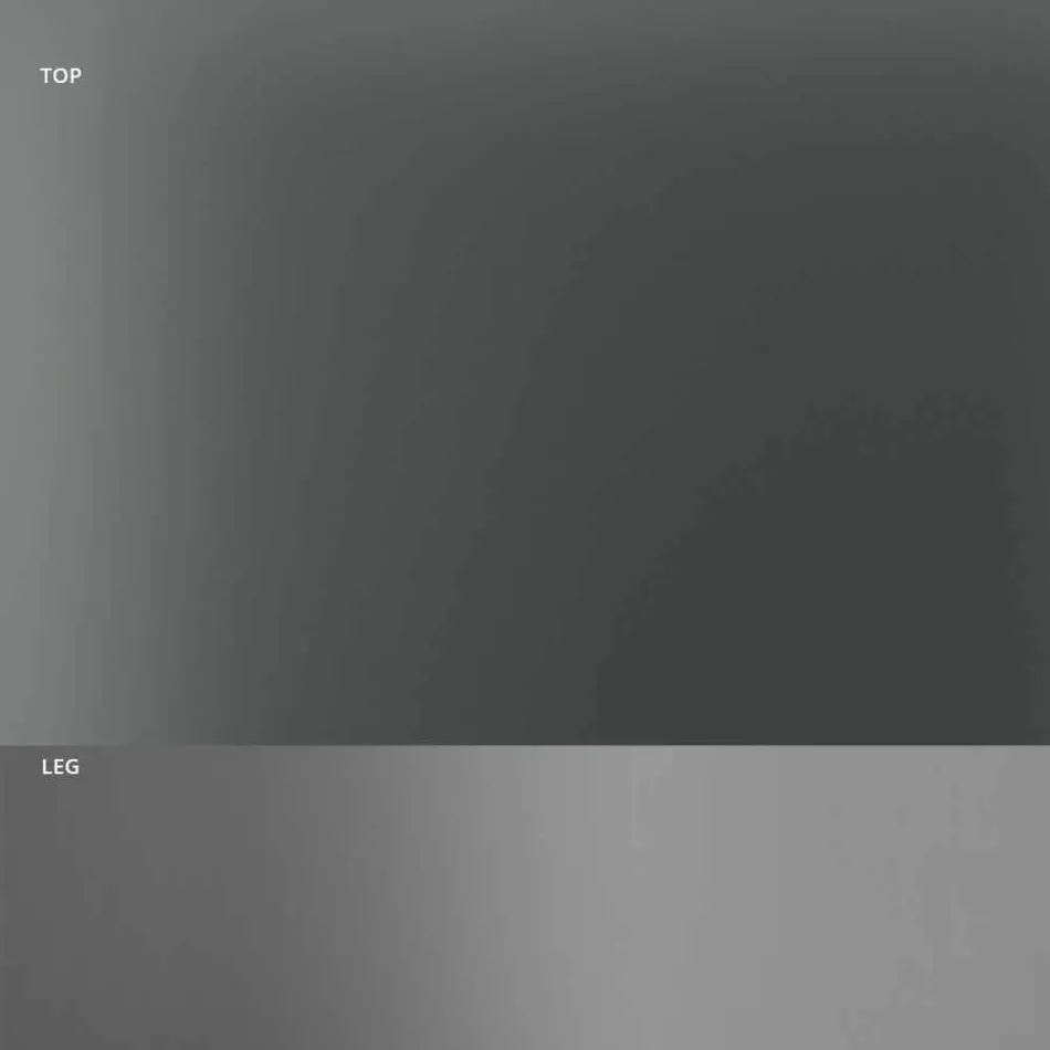 Mesa de Comedor con Tapa de Cristal Ahumado y Base de Metal 4 Dimensiones - Speck Viadurini