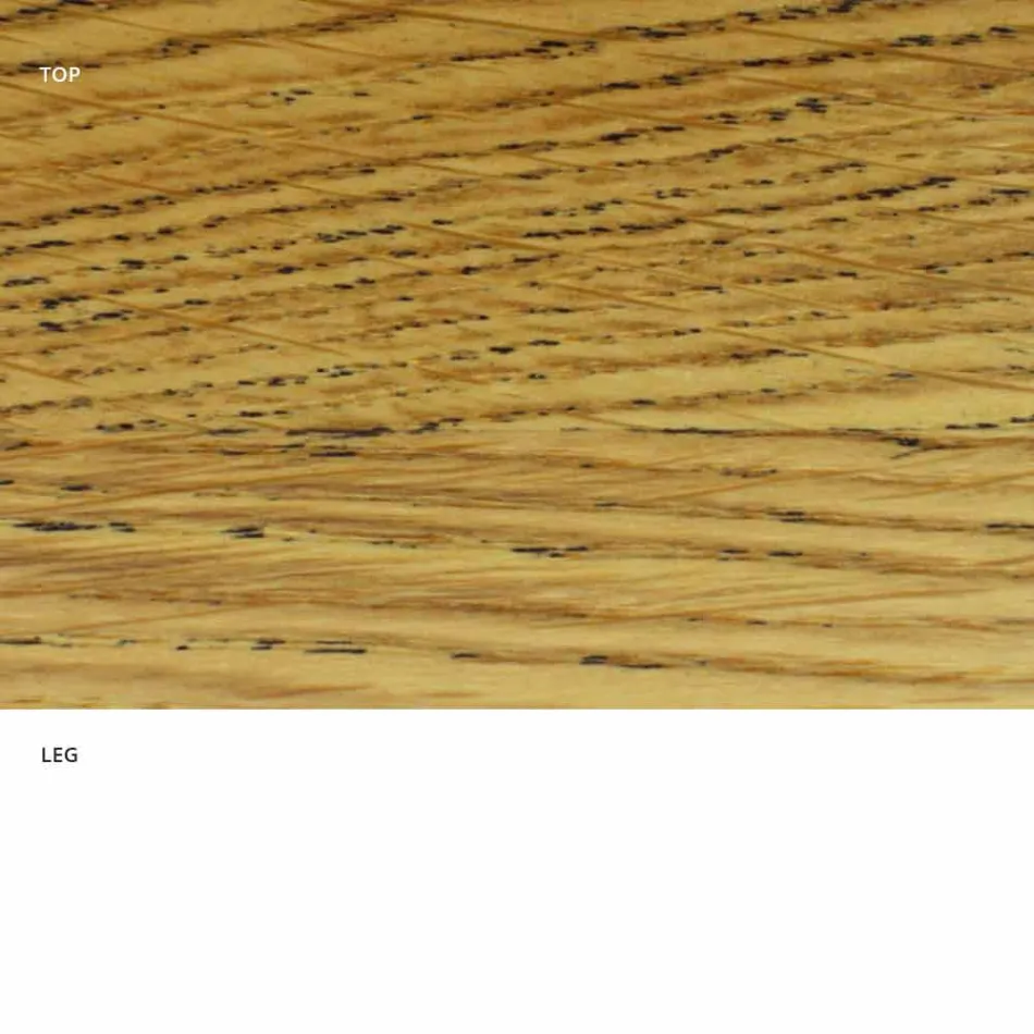 Mesa de Comedor con Tapa Ovalada de Chapa Made in Italy - Dollars Viadurini