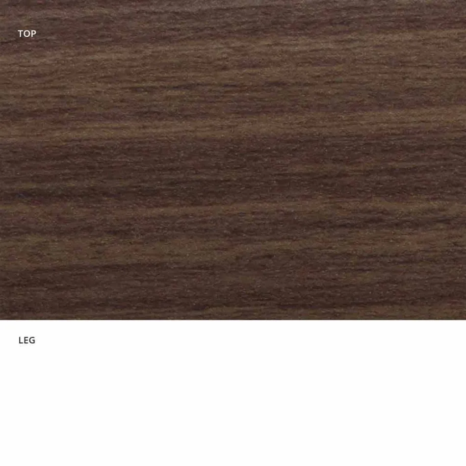 Mesa de comedor con tapa ovalada en laminado HPL Made in Italy - Dollars Viadurini