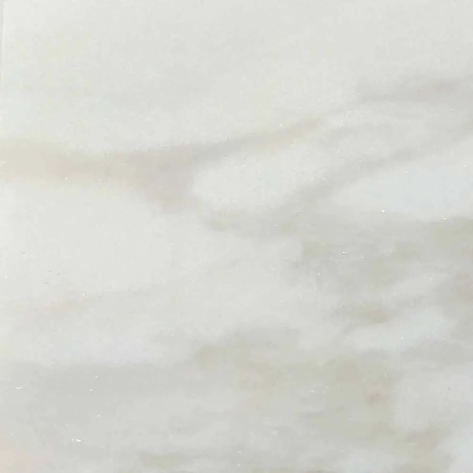 Mesa de comedor con tablero de mármol ovalado Made in Italy - Excelente Viadurini