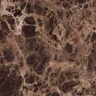 Mesa de comedor con tablero de mármol ovalado Made in Italy - Excelente Viadurini