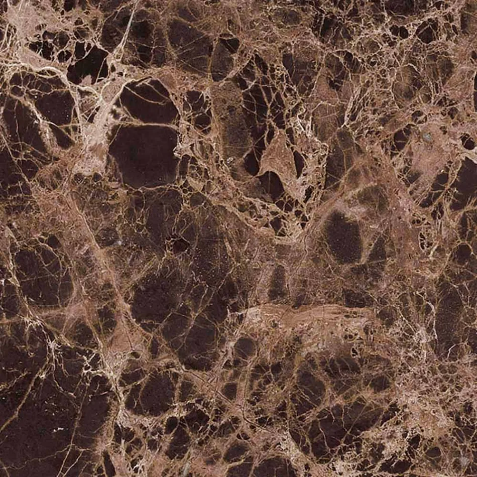 Mesa de comedor con tablero de mármol ovalado Made in Italy - Excelente Viadurini