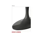 Mesa de comedor con tapa ovalada de madera contrachapada Made in Italy - Brontolo Viadurini