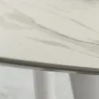 Mesa de Comedor con Tapa Redonda de Laminam Made in Italy - Lingotto Viadurini