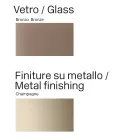 Mesa de comedor Opalia de 320 cm, de cristal y metal, fabricada en Italia. Viadurini