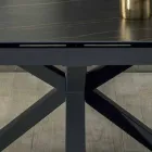 Mesa de comedor de diseño con tapa de cerámica extensible hasta 240 cm - Ultron Viadurini