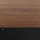 Mesa de comedor chapada en acero con base de acero Made in Italy - Dálmata Viadurini