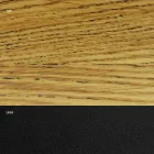 Mesa de comedor chapada en acero con base de acero Made in Italy - Dálmata Viadurini