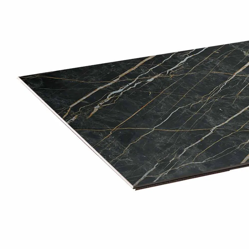 Mesa de comedor de cerámica y base de vidrio extraligero Made in Italy - Aleatorio Viadurini