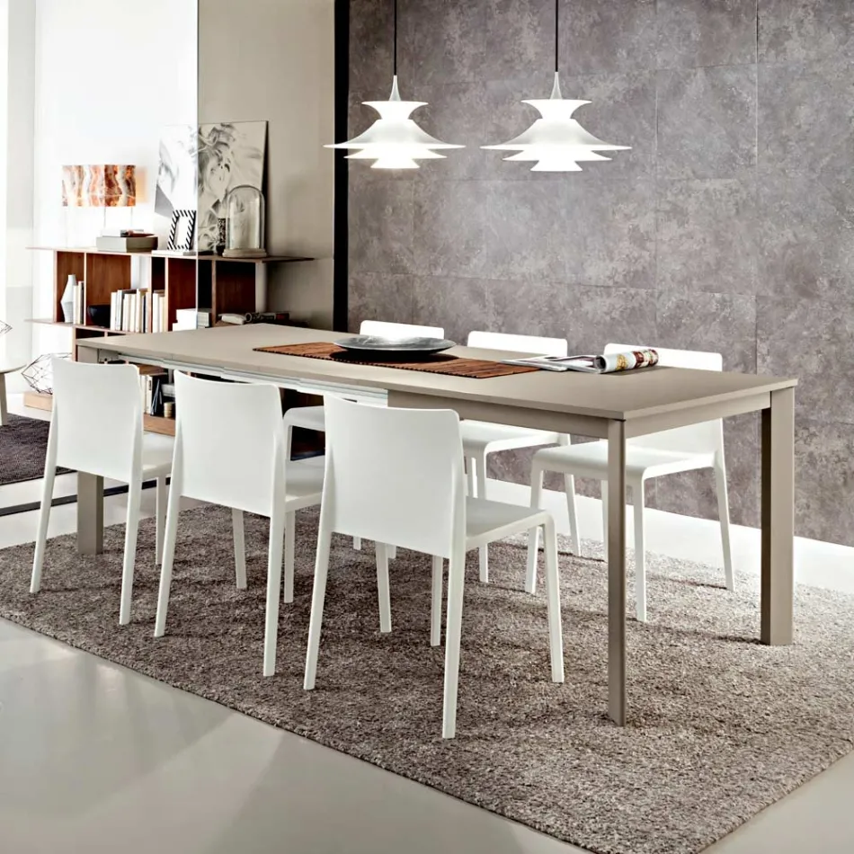 Mesa de Comedor Fenix Extensible hasta 232 Made in Italy - Baviera Viadurini
