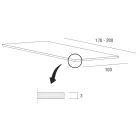 Mesa de comedor de lujo de Fénix y metal Made in Italy - Pinocho Viadurini