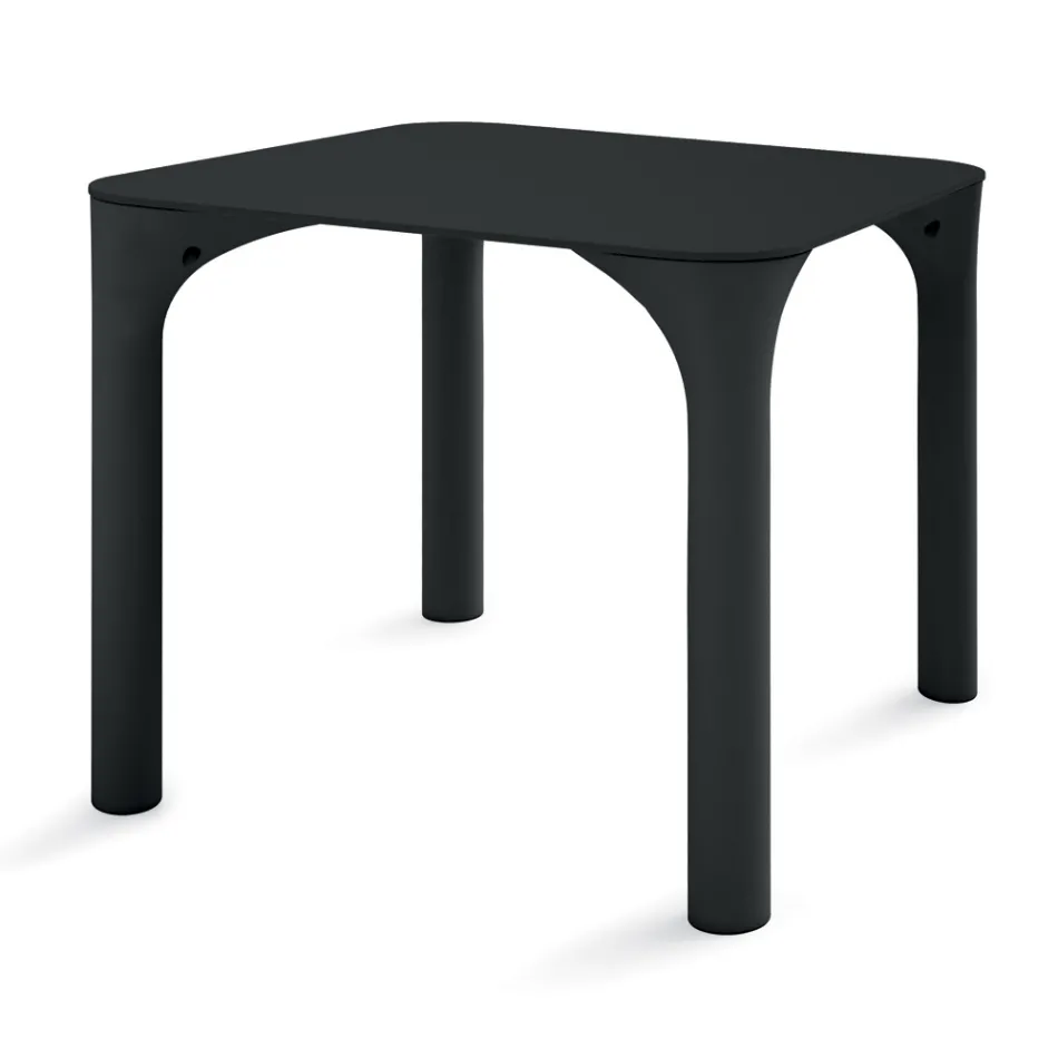 Mesa de comedor Hpl con patas de polietileno Made in Italy - Glen Viadurini