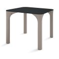 Mesa de jardín Hpl con patas de polietileno Made in Italy - Glen