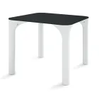Mesa de comedor Hpl con patas de polietileno Made in Italy - Glen Viadurini