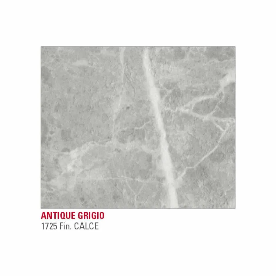 Mesa de comedor en efecto mármol Hpl y metal lacado Made in Italy - Jupiter Viadurini