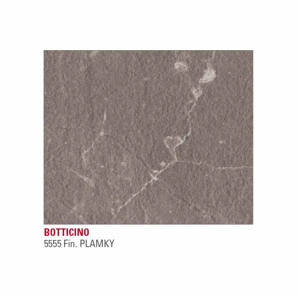 Mesa de comedor en efecto mármol Hpl y metal lacado Made in Italy - Jupiter Viadurini