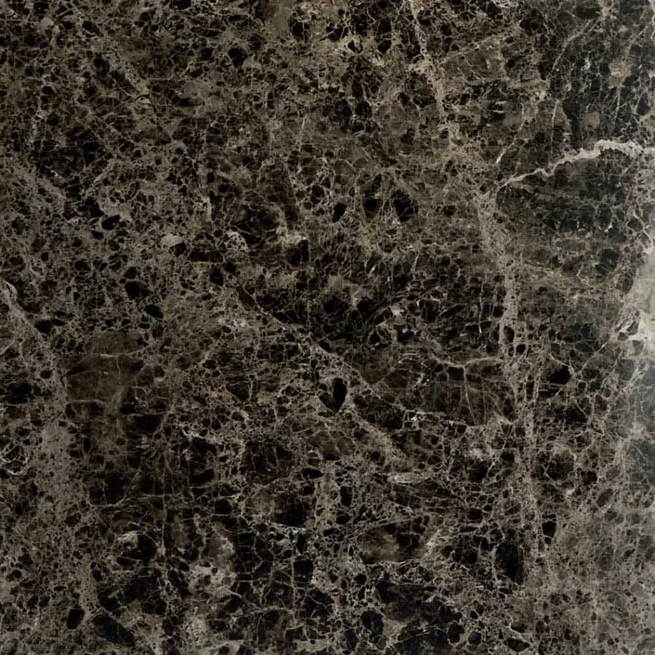 Mesa de comedor en hipermármol y acero Made in Italy, alta calidad - Ezzellino Viadurini