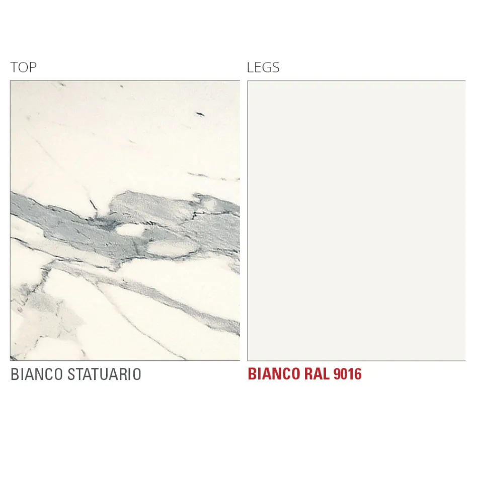 Mesa de Comedor en Laminam con Estructura de Aluminio Made in Italy - Baviera Viadurini