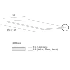 Mesa de Comedor en Laminam con Estructura de Aluminio Made in Italy - Baviera Viadurini