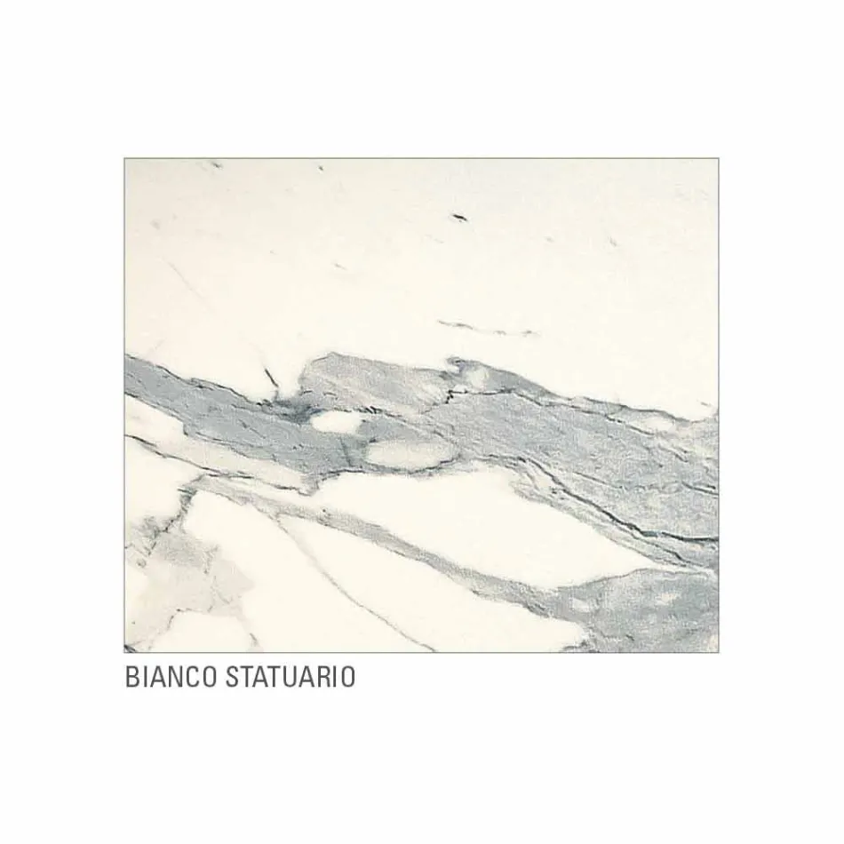 Mesa de comedor en laminado y metal pintado Made in Italy - Efisto Viadurini