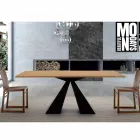 Mesa de Comedor en Laminado HPL y Acero de Alta Calidad Made in Italy - Dálmata Viadurini