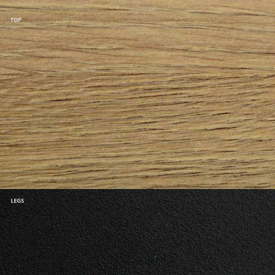 Mesa de Comedor en Laminado HPL y Acero de Alta Calidad Made in Italy - Dálmata Viadurini