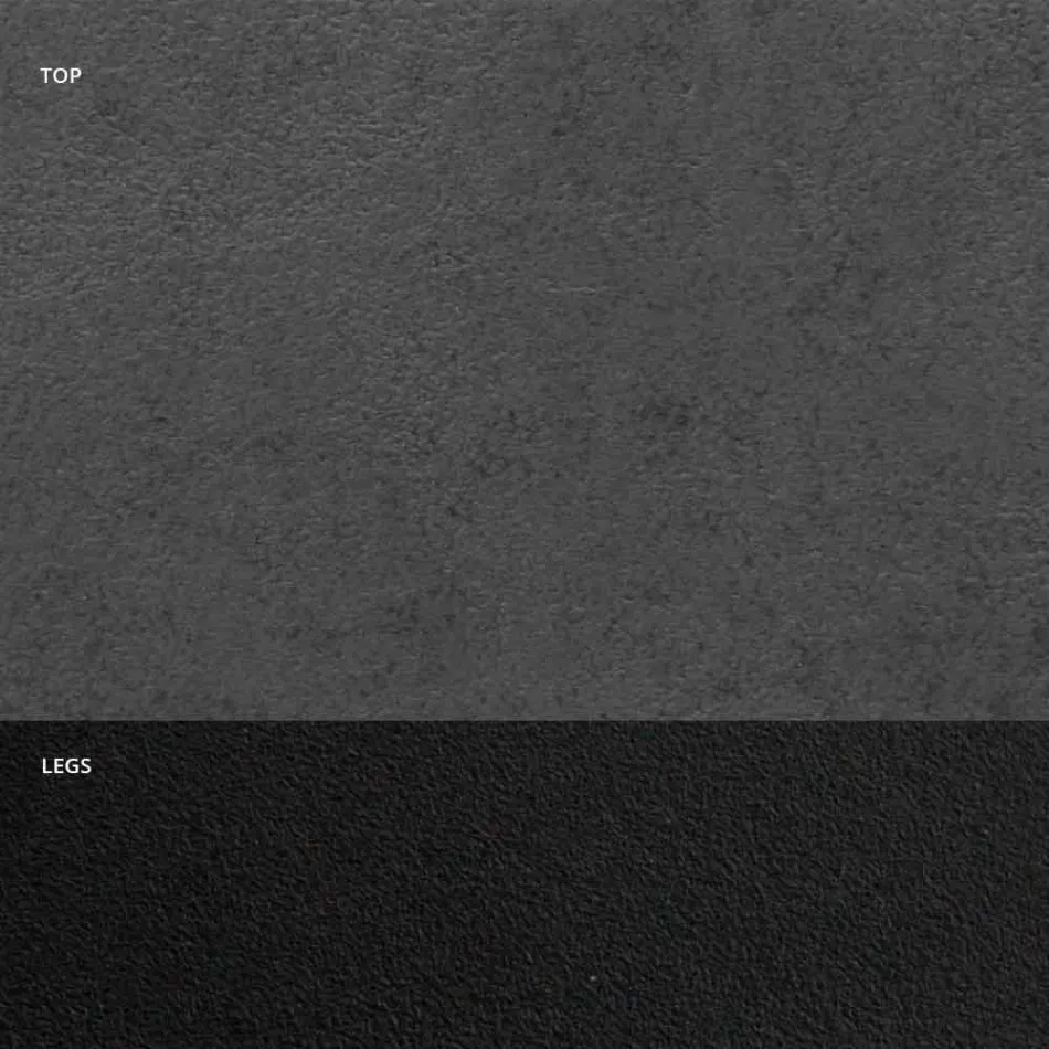 Mesa de Comedor en Laminado HPL y Acero de Alta Calidad Made in Italy - Dálmata Viadurini