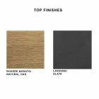 Mesa de comedor en laminado HPL y acero fino Made in Italy - Settimmio Viadurini