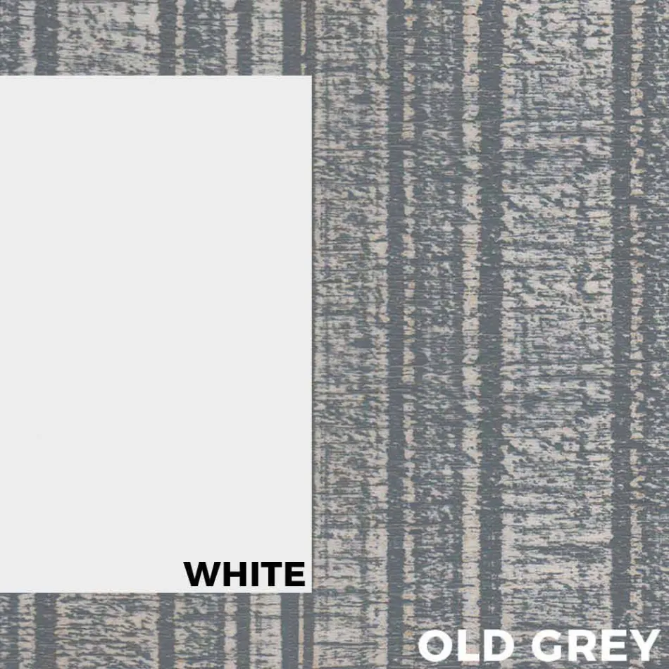 Mesa de comedor de madera y aluminio para exteriores de diseño moderno - Ganges Viadurini