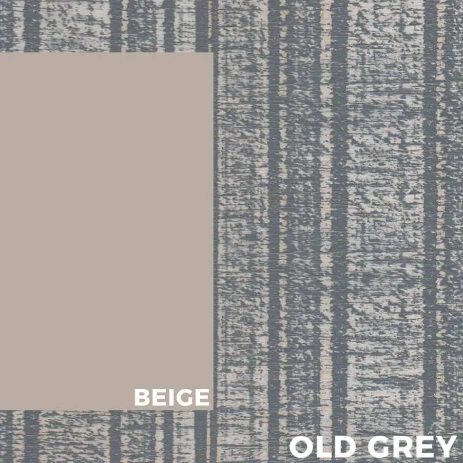 Mesa de comedor de madera y aluminio para exteriores de diseño moderno - Ganges Viadurini