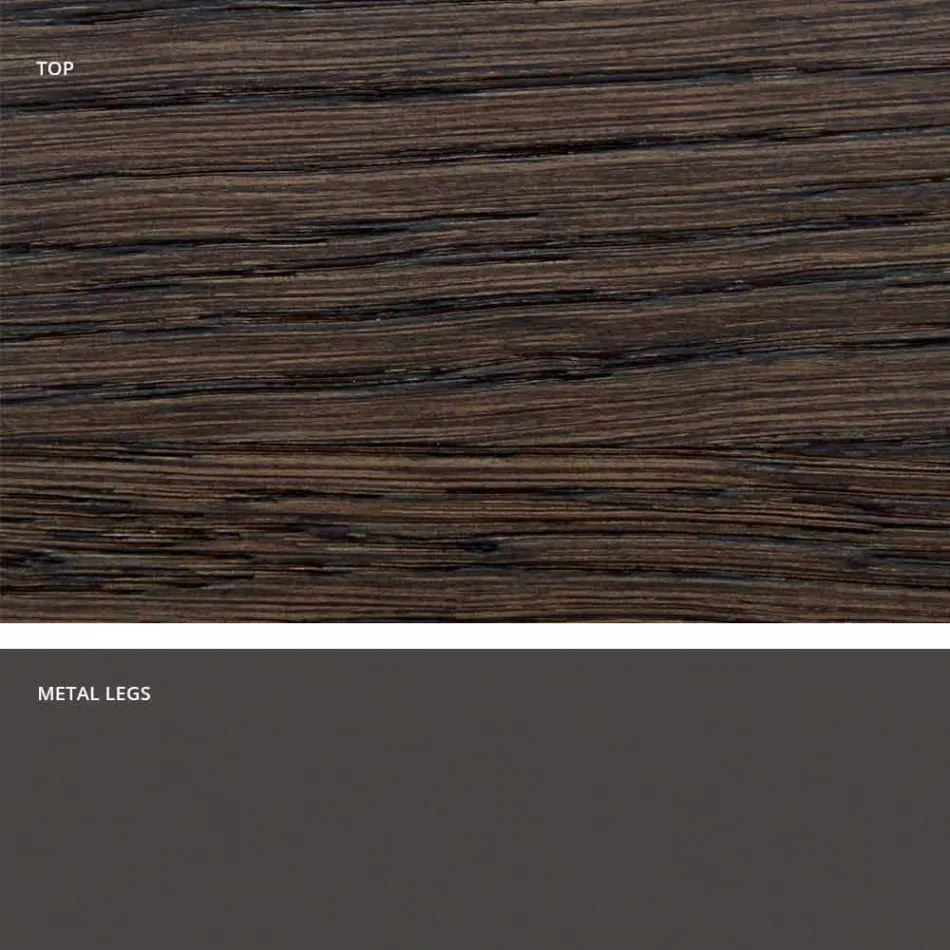 Mesa de comedor en madera maciza moderna hecha en Italia, Mitia Viadurini