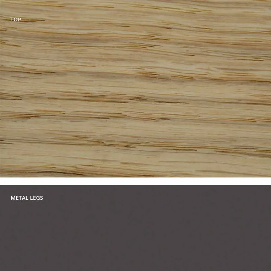 Mesa de comedor en madera maciza moderna hecha en Italia, Mitia Viadurini