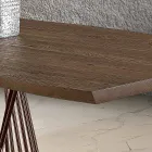 Mesa de comedor en madera maciza moderna hecha en Italia, Mitia Viadurini
