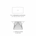 Mesa de comedor en madera maciza moderna hecha en Italia, Mitia Viadurini