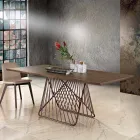 Mesa de comedor en madera maciza moderna hecha en Italia, Mitia Viadurini