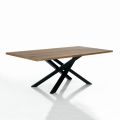 Mesa de comedor de madera maciza de abedul - Africana