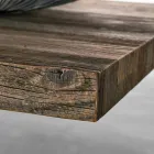 Moderna mesa de comedor de madera maciza hecha en Italia Oncino Viadurini