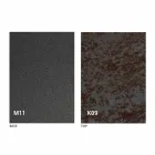 Mesa de comedor de metal y tapa de cerámica Diseño Made in Italy - Anaconda Viadurini