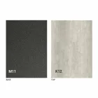 Mesa de comedor de metal y tapa de cerámica Diseño Made in Italy - Anaconda Viadurini