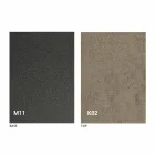 Mesa de comedor de metal y tapa de cerámica Diseño Made in Italy - Anaconda Viadurini