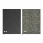 Mesa de comedor de metal y tapa de cerámica Diseño Made in Italy - Anaconda Viadurini