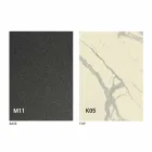 Mesa de comedor de metal y tapa de cerámica Diseño Made in Italy - Anaconda Viadurini