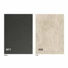 Mesa de comedor de metal y tapa de cerámica Diseño Made in Italy - Anaconda Viadurini