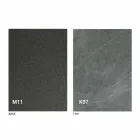 Mesa de comedor de metal y tapa de cerámica Diseño Made in Italy - Anaconda Viadurini