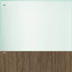 Mesa de Comedor en Vidrio y Patas en Roble o Nogal Canaletto - Aschio Viadurini