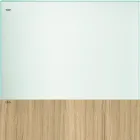 Mesa de Comedor en Vidrio y Patas en Roble o Nogal Canaletto - Aschio Viadurini