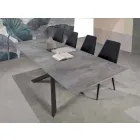 Mesa de comedor extensible moderna, tablero laminado - Marliana Viadurini