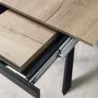 Mesa de comedor extensible moderna, tablero laminado - Marliana Viadurini