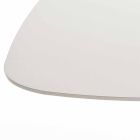 moderna mesa de comedor blanca en MDF acabado en roble 100x200cm Clark Viadurini