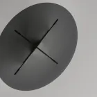 Mesa de comedor ovalada con tapa y base de vidrio Made in Italy - Tiseo Viadurini